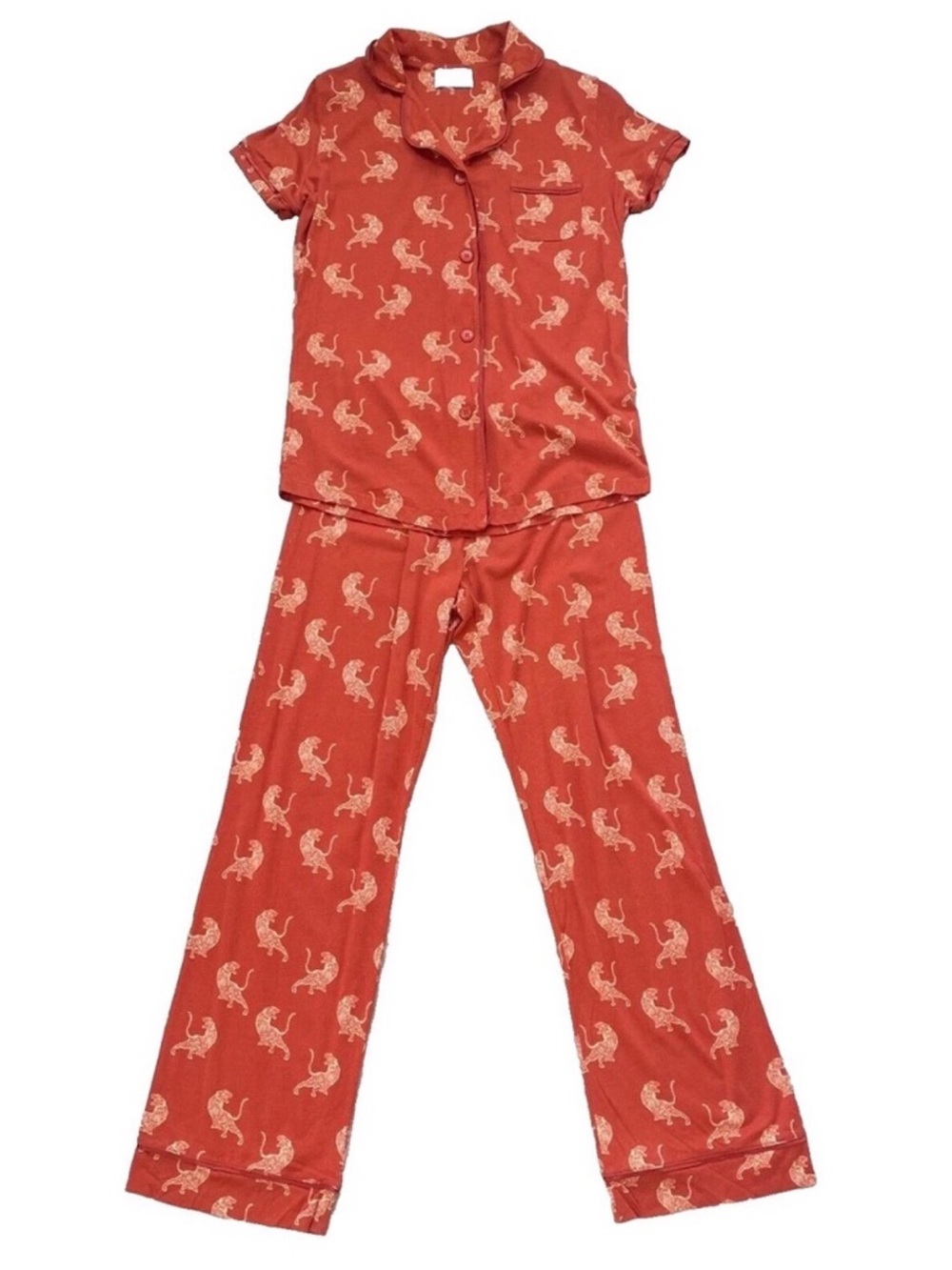 Cosabella Sahara Tiger Print Bella PJ Set XS NWT Pima Cotton Modal